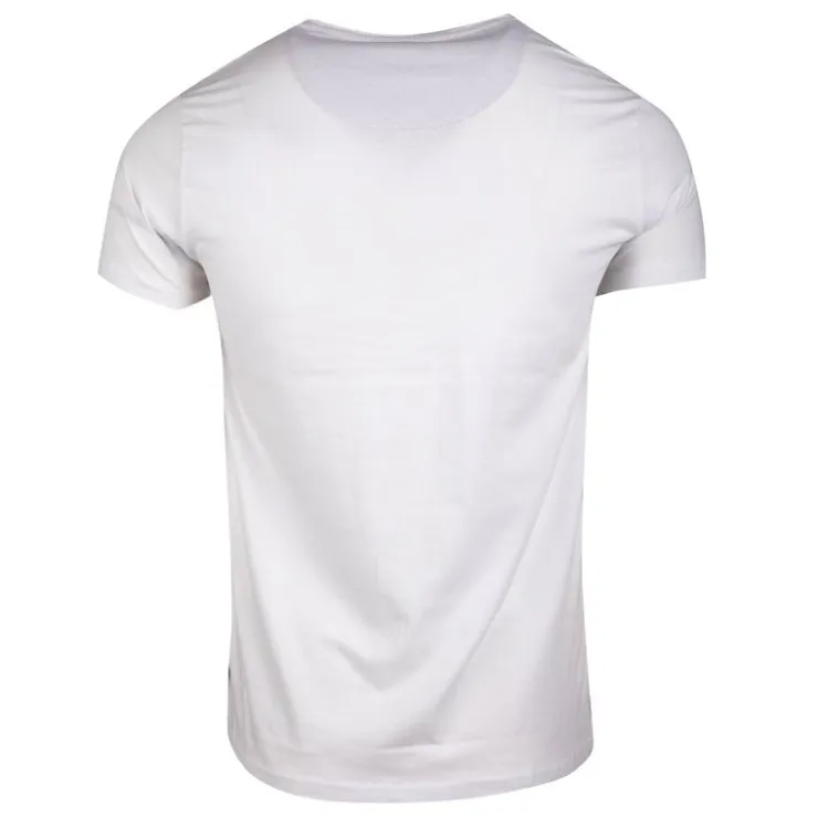 BLAGGIO Tee shirt imprimé 100% coton milan Homme BLANC New
