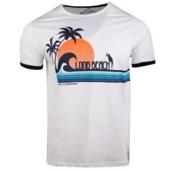 BLAGGIO Tee shirt imprimé à fleurs mola Homme BLANC New