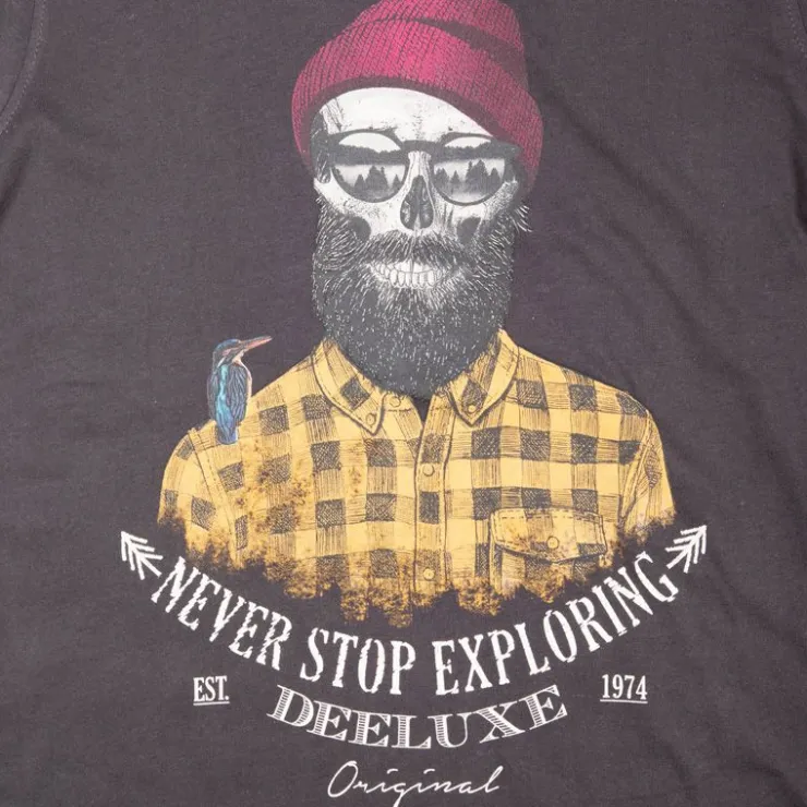 DEELUXE 74 Tee shirt imprimé devant Enfant NOIR Hot