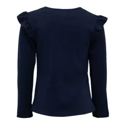 CXL BY CHRISTIAN LACROIX Tee shirt imprimé gold épaules à volants Enfant BLEU FONCE Online