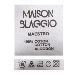 BLAGGIO Tee shirt imprimé tropical avec poche maestro Homme BLEU