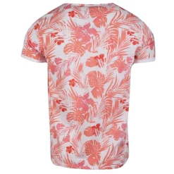 BLAGGIO Tee shirt imprimé tropical avec poche maestro Homme ORANGE Sale