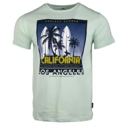 BLAGGIO Tee shirt imprime mirador Homme VERT CLAIR Outlet