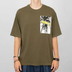 VON DUTCH Tee shirt avec imprimé photo noir blanc Homme KAKI Sale