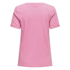 JDY Tee shirt Kitty coeur coton Femme ROSE Discount