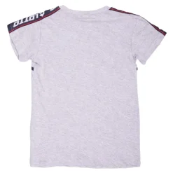 LOTTO Tee shirt logo brodé avec liseré poitrine Enfant GRIS
