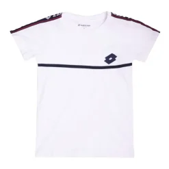 LOTTO Tee shirt logo brodé avec liseré poitrine Enfant BLANC Best