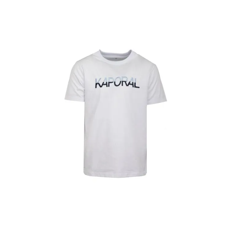 KAPORAL Tee shirt logo brodé bi color Danison Homme BLANC Best
