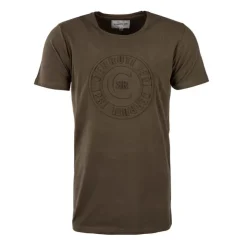 CERRUTI Tee shirt logo en relief brenzone Homme KAKI Outlet