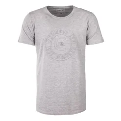 CERRUTI Tee shirt logo en relief brenzone Homme GRIS CLAIR New