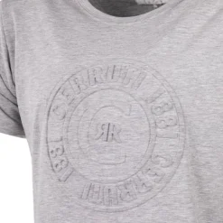 CERRUTI Tee shirt logo en relief brenzone Homme GRIS CLAIR New