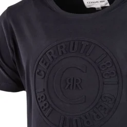 CERRUTI Tee shirt logo en relief brenzone Homme BLEU FONCE Outlet