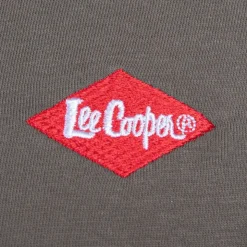 LEE COOPER Tee shirt logo poitrine gaston Homme KAKI Clearance