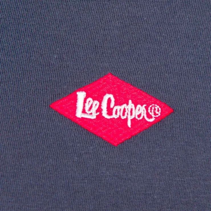 LEE COOPER Tee shirt logo poitrine gaston Homme BLEU FONCE Hot