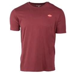 LEE COOPER Tee shirt logo poitrine gaston Homme BORDEAUX Discount