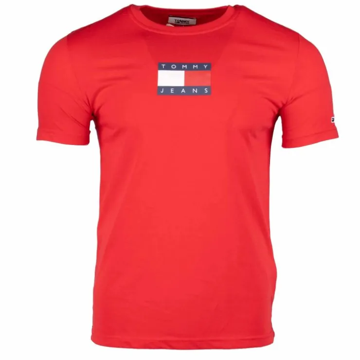 TOMMY HILFIGER Tee shirt logo poitrine Homme ROUGE Outlet