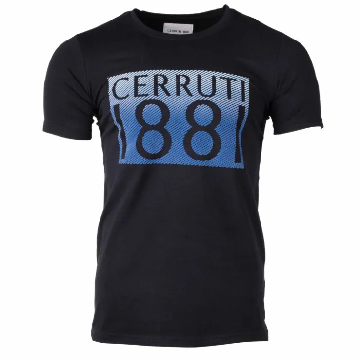CERRUTI Tee shirt logo poitrine Homme NOIR