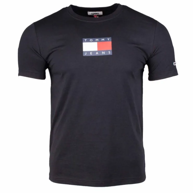 TOMMY HILFIGER Tee shirt logo poitrine Homme NOIR New