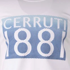 CERRUTI Tee shirt logo poitrine Homme BLANC Hot