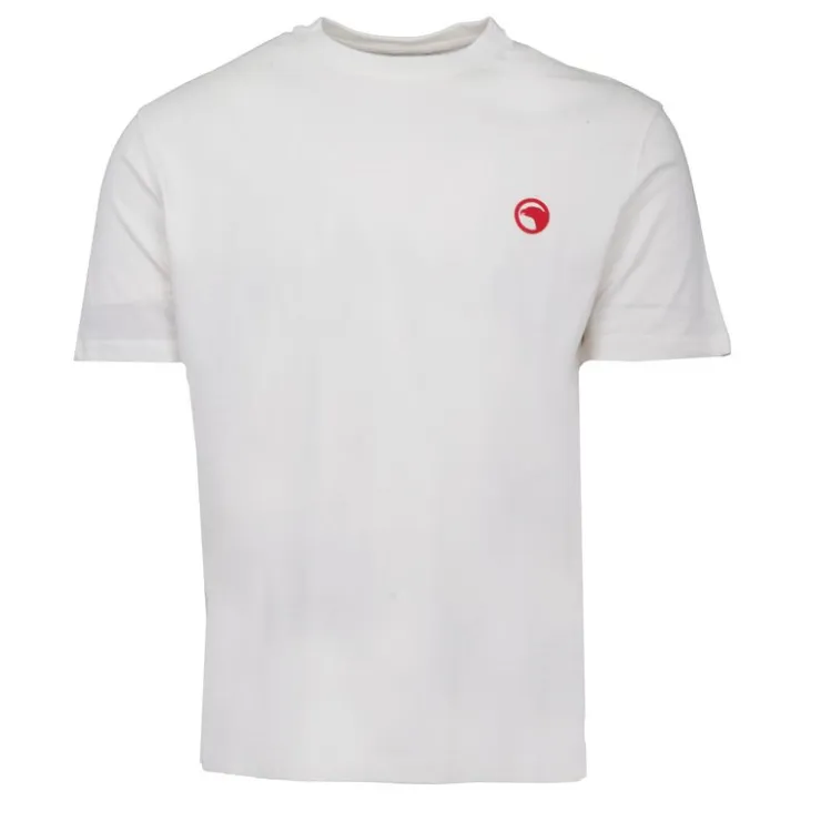 COMPAGNIE DE CALIFORNIE Tee shirt logo rouge col ras de cou manches courtes Homme BLANC ECRU Hot