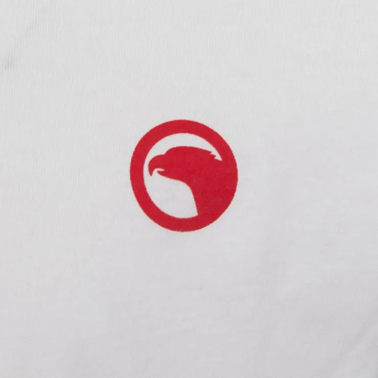 COMPAGNIE DE CALIFORNIE Tee shirt logo rouge col ras de cou manches courtes Homme BLANC ECRU Hot