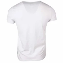 BLAGGIO Tee shirt manches courtes imprime coton doux Capitaine maxwell assor 24 Homme BLANC New