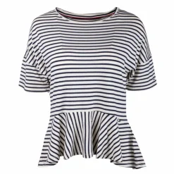 TOMMY HILFIGER Tee shirt manches courtes Femme BLEU FONCE Clearance