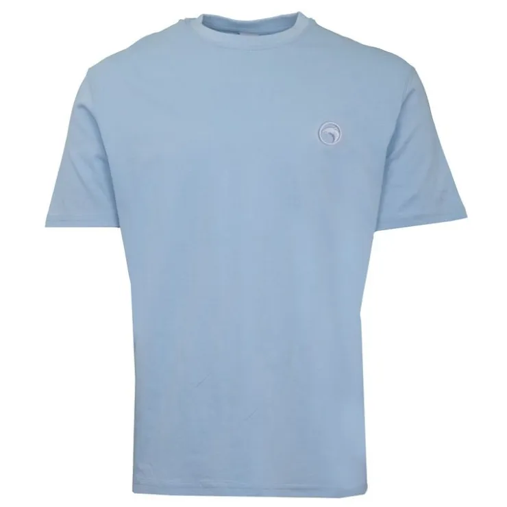 COMPAGNIE DE CALIFORNIE Tee shirt manches courtes logo brodé Homme BLEU CLAIR Outlet
