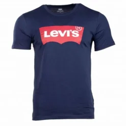 LEVI'S Tee shirt manches courtes 100% coton Homme BLEU FONCE Outlet