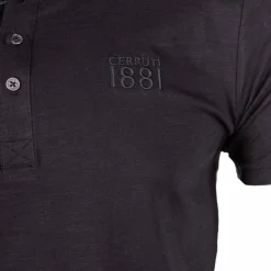 CERRUTI Tee shirt mc col t faido 18352 Homme NOIR Best