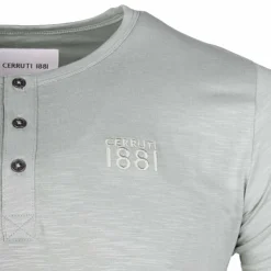 CERRUTI Tee shirt mc col t faido 18352 Homme KAKI Discount