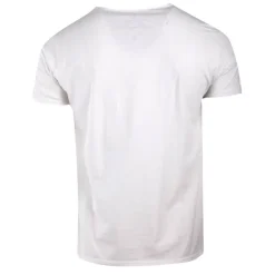 BLAGGIO Tee shirt mc col v slub 100 % coton assor 24 myke-a Homme BLANC