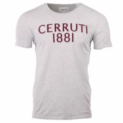 CERRUTI Tee shirt mc court col rond abruzzo 17744 Homme GRIS CLAIR Clearance