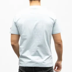 HELVETICA Tee shirt monaco coton Homme BLEU CLAIR