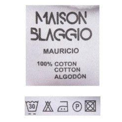 BLAGGIO Tee shirt motif marinière manches courtes mauricio Homme BLEU FONCE