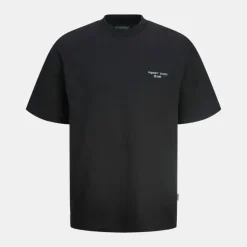 JACK & JONES Tee shirt Noho col ras de cou loose fit coton dos imprimé Homme NOIR Online