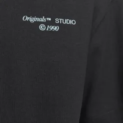 JACK & JONES Tee shirt Noho col ras de cou loose fit coton dos imprimé Homme NOIR Online