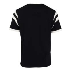 WHEELS AND WAVES Tee shirt jersey empiècements blanches Homme NOIR Sale