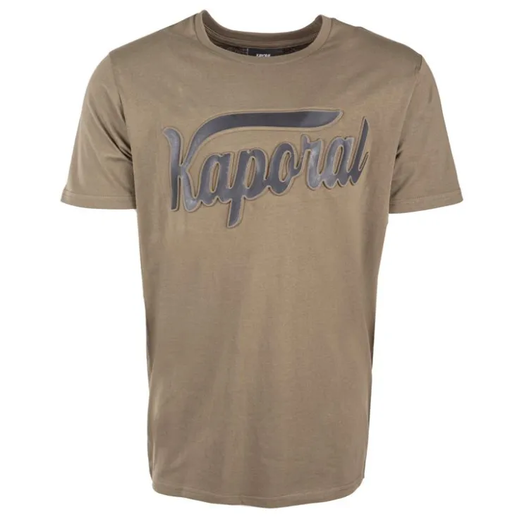 KAPORAL Tee shirt otto logo poitrine en relief Homme KAKI Online