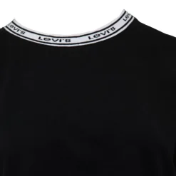 LEVI'S Tee shirt oversize col blanc Femme NOIR Best