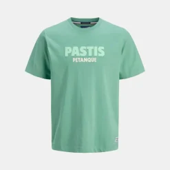 JACK & JONES Tee shirt Pastis Petanque La Boulisterie Homme VERT Hot