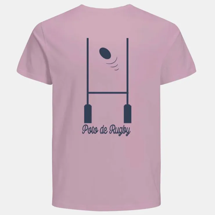 JACK & JONES Tee shirt pink nectar avec imprimé rugby Homme ROSE Best