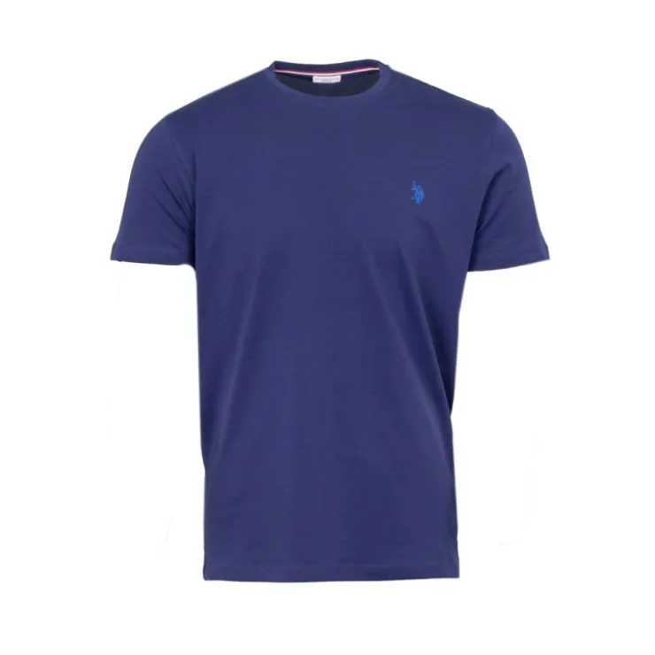 US POLO Tee shirt ras de cou décontracté mick Homme BLEU PETROLE Outlet
