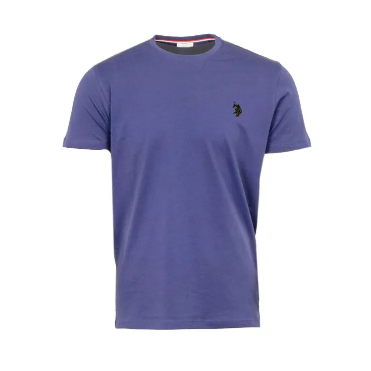 US POLO Tee shirt ras de cou décontracté mick Homme BLEU New