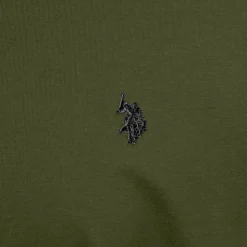 US POLO Tee shirt ras de cou décontracté mick Homme KAKI New