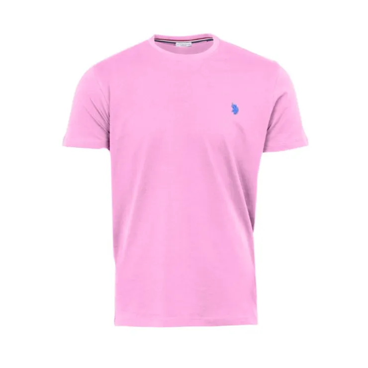 US POLO Tee shirt ras de cou décontracté mick Homme ROSE CLAIR Outlet