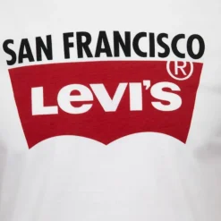 LEVI'S Tee shirt San Francisco logo rouge Homme BLANC Online