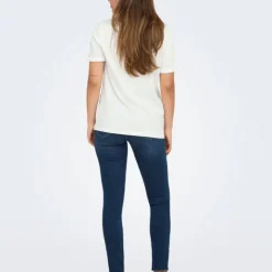 ONLY Tee shirt stella imprimé motif léopard Femme BLANC