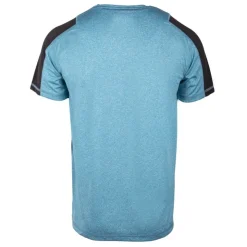 BEST MOUNTAIN Tee shirt technique insertions contrastantes Homme BLEU PETROLE Hot