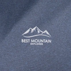 BEST MOUNTAIN Tee shirt technique insertions contrastantes Homme BLEU FONCE Best